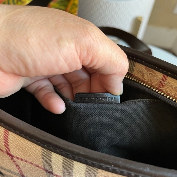 🔹️ BURBERRY🔹️ Vintage shoulder BAG (REPLACEMENT STRAPS) ✨️🤎 - Picture 11 of 14